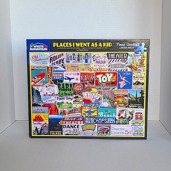 White Mountain Other - *Complete* White Mountain Places I Went as a Kid 1000 piece 24x30 Puzzle #1577